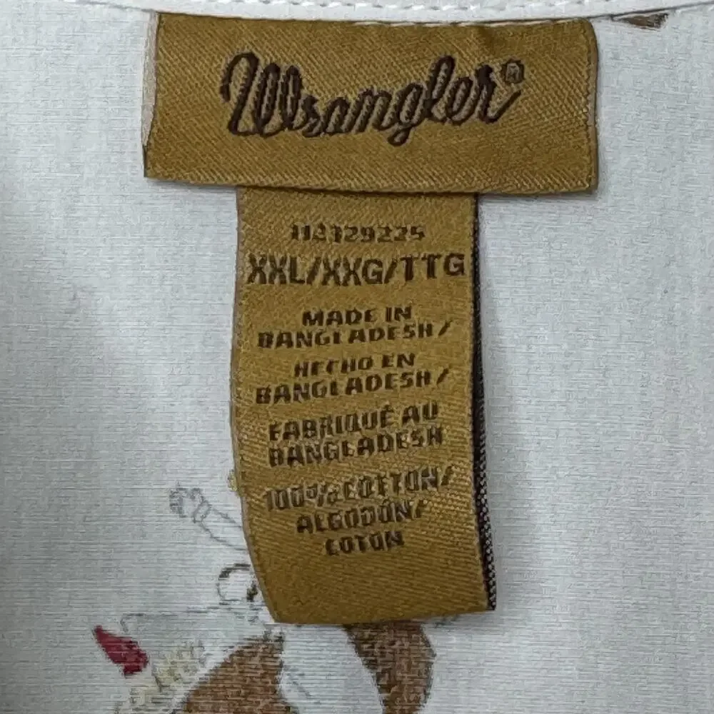 Wrangler Shirt Girls XXL White Pearl Snap Cowgirl Rodeo Barrel Racer Western